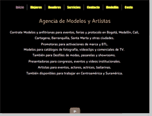 Tablet Screenshot of modelosyartistas.com